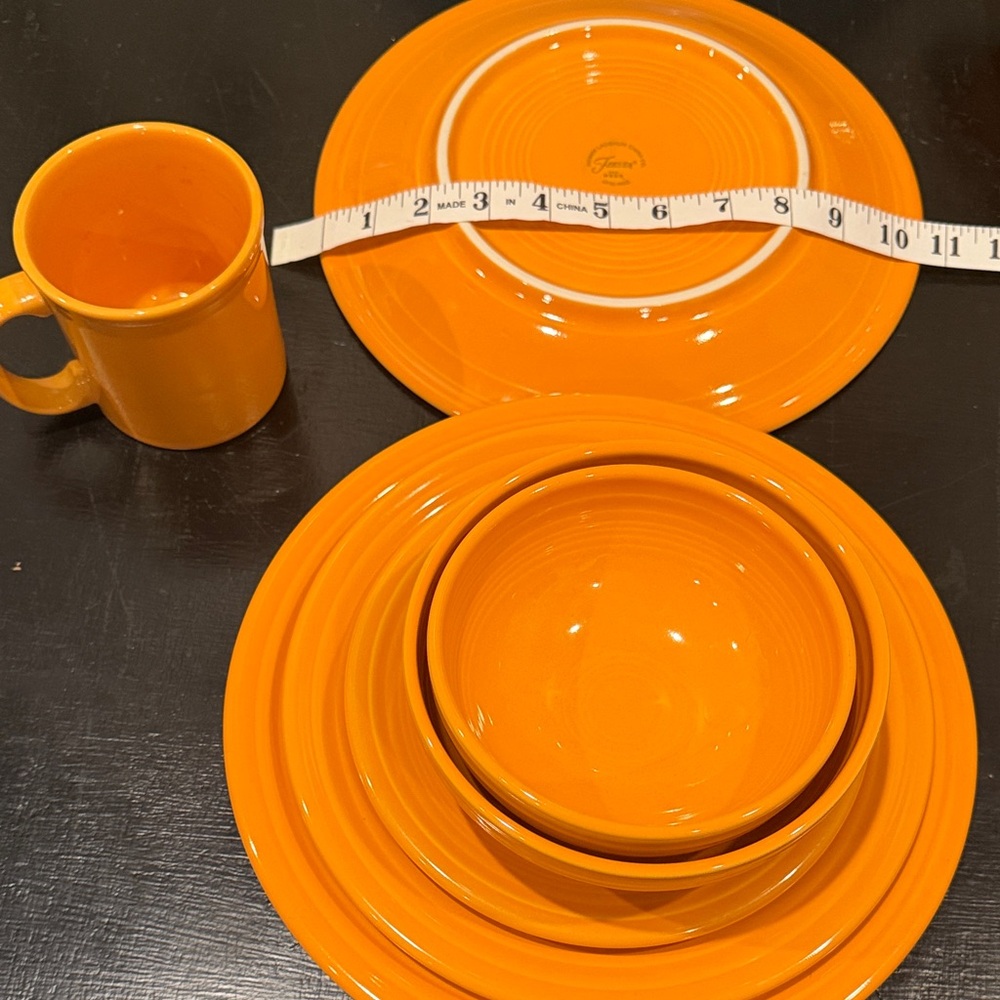 Fiesta Bold Orange Dinnerware Set